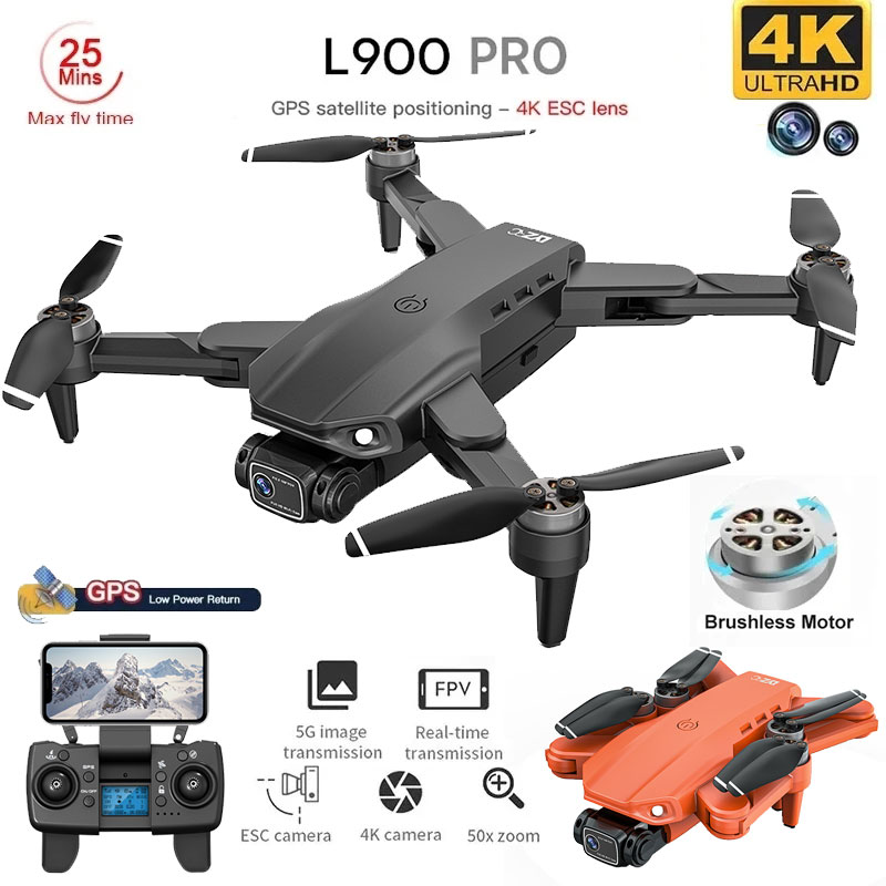 Home Security Cameras Outdoor - L900 Pro GPS Drone 4K Professionale