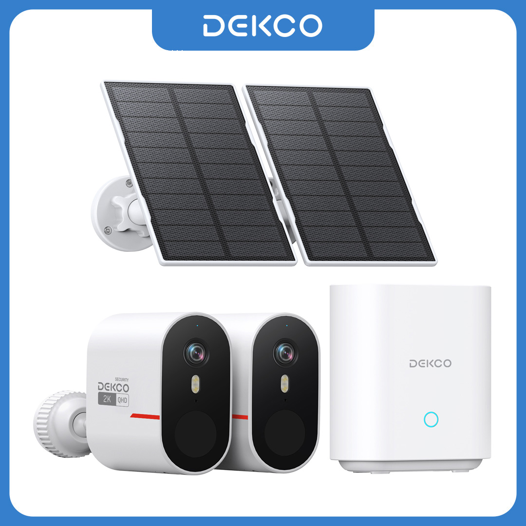 Home Security Camera Installation - Sistema di Telecamere Solari WiFi Dekco