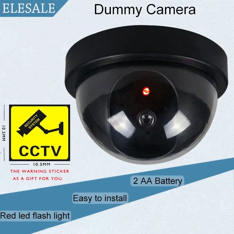 Fake Camera Dummy - Telecamera fittizia LED lampeggiante Telecamera finta