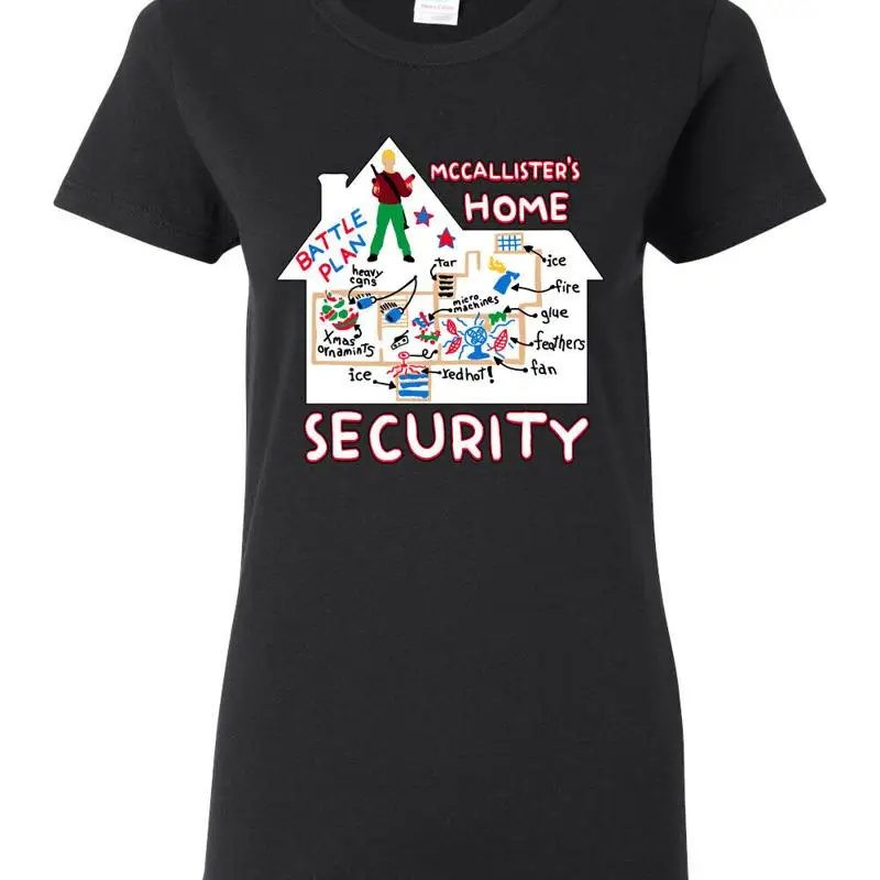 Home Security Plans - Maglietta da donna di McCallister's Home