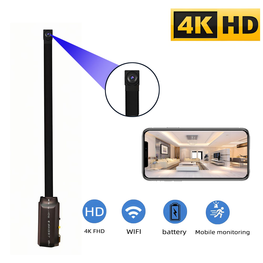 Hidden Camera Clock - Mini Telecamera WiFi 4K HD, Supporta