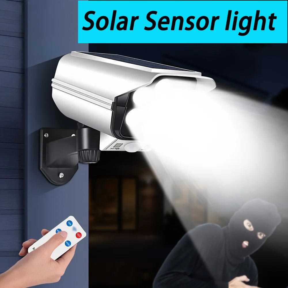Fake Camera Dummy - Faretto Solare da Esterno con Sensore