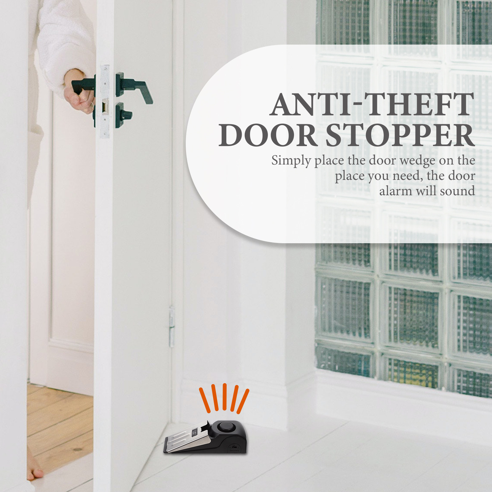 Door Wedge Alarm - Fermaporta a Pressione con Allarme di