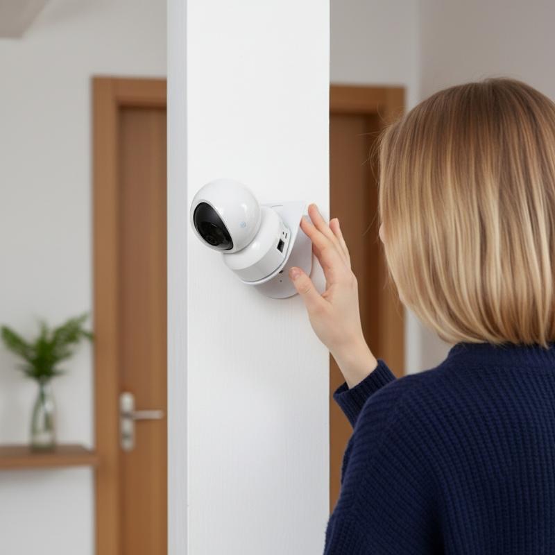 Home Security Camera Installation - Staffa a parete a forma di