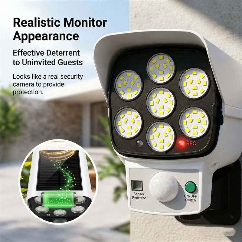 Fake Camera Dummy - Telecamera di Sicurezza Finta a Energia