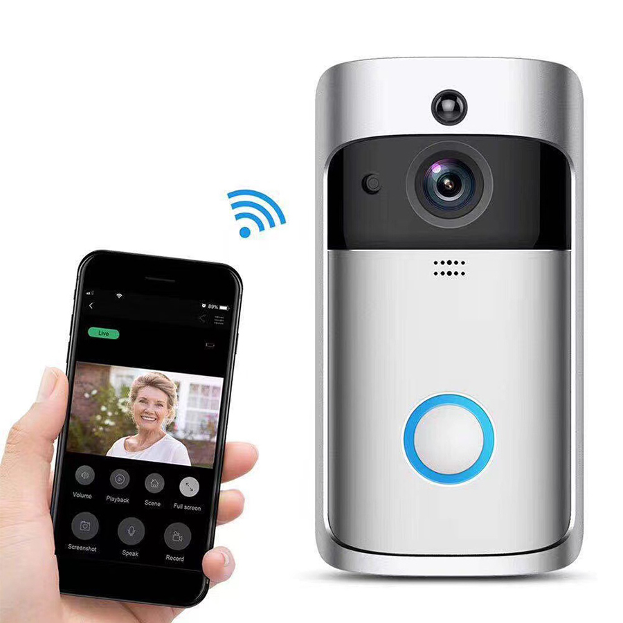 Home Security Ring Camera - Campanello Video Intelligente WiFi Wireless per