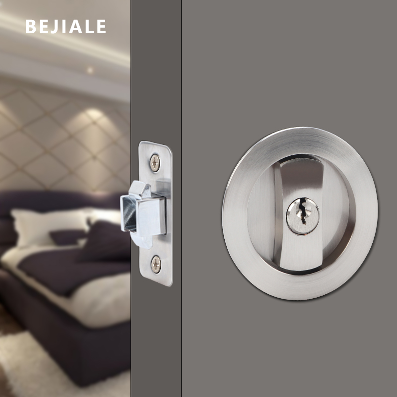 Home Security Locks - Porta scorrevole nera Serratura per porta