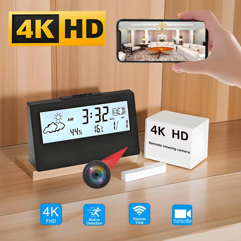 Hidden Camera Clock - Nuova Mini Telecamera WiFi HD 4K,