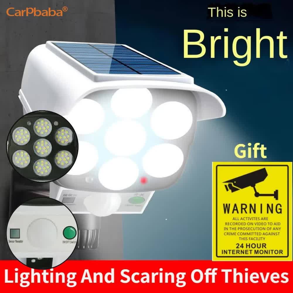Home Security Wireless Camera - Luce solare esterna Sensore di movimento