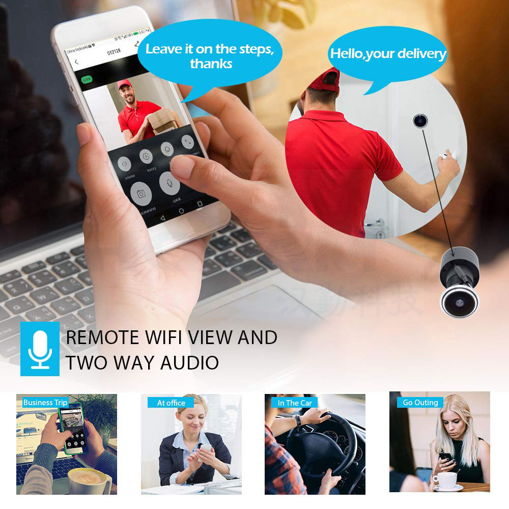 Telecamera POE IP per porta da - Home Security Camera Installation recensione e prezzo