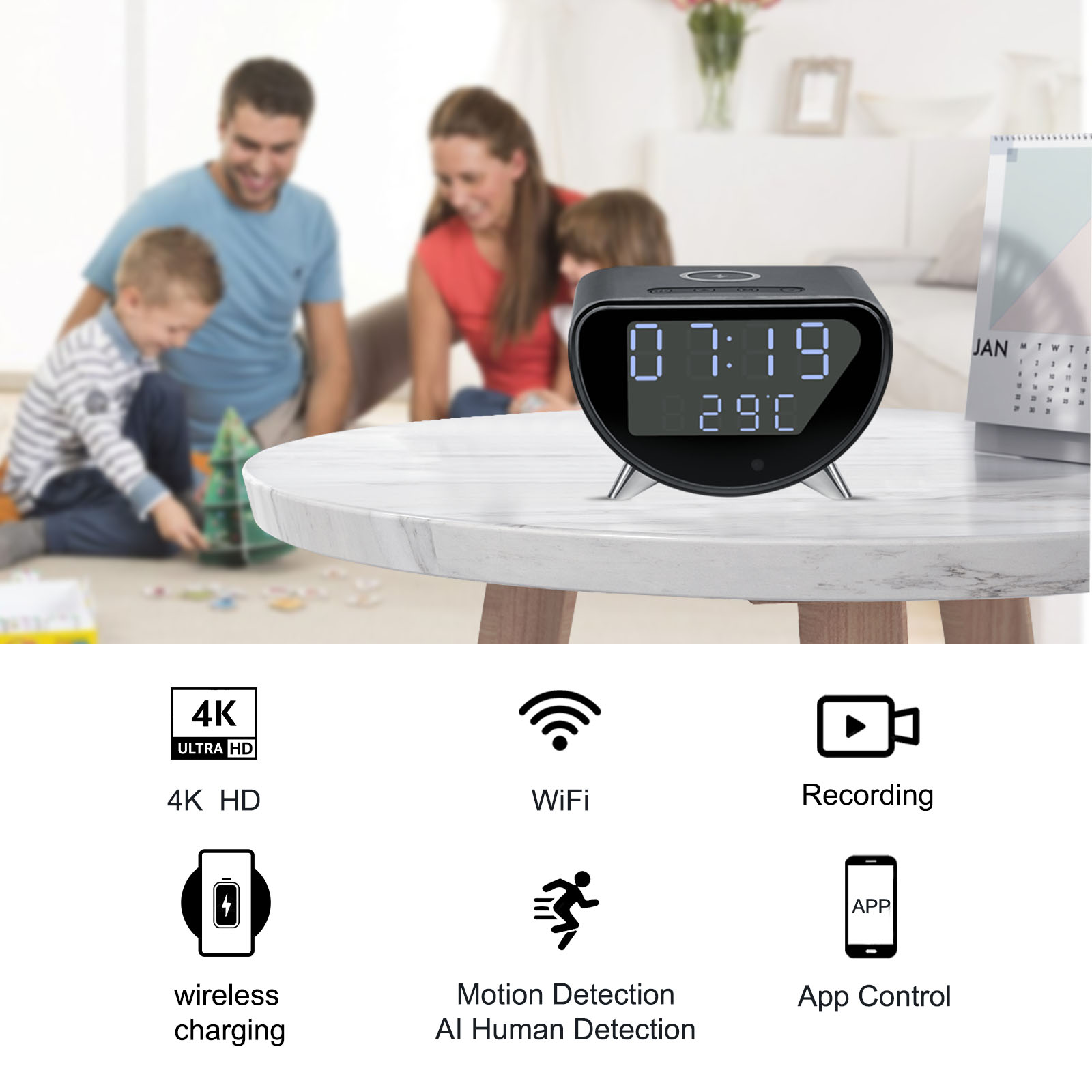 Telecamera orologio WiFi con c - Hidden Camera Clock recensione e prezzo