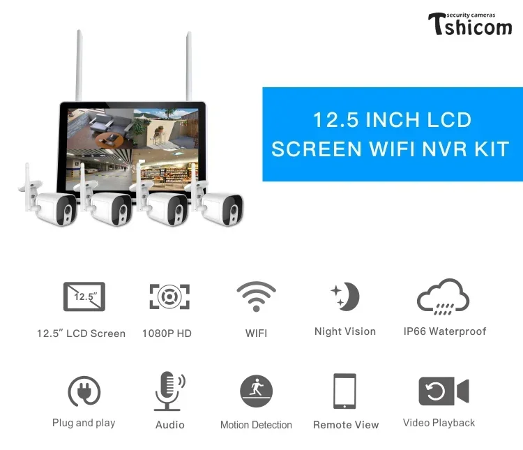 Kit NVR Wi-Fi TUYA Smart 4CH c - Home Security Wireless Camera recensione e prezzo