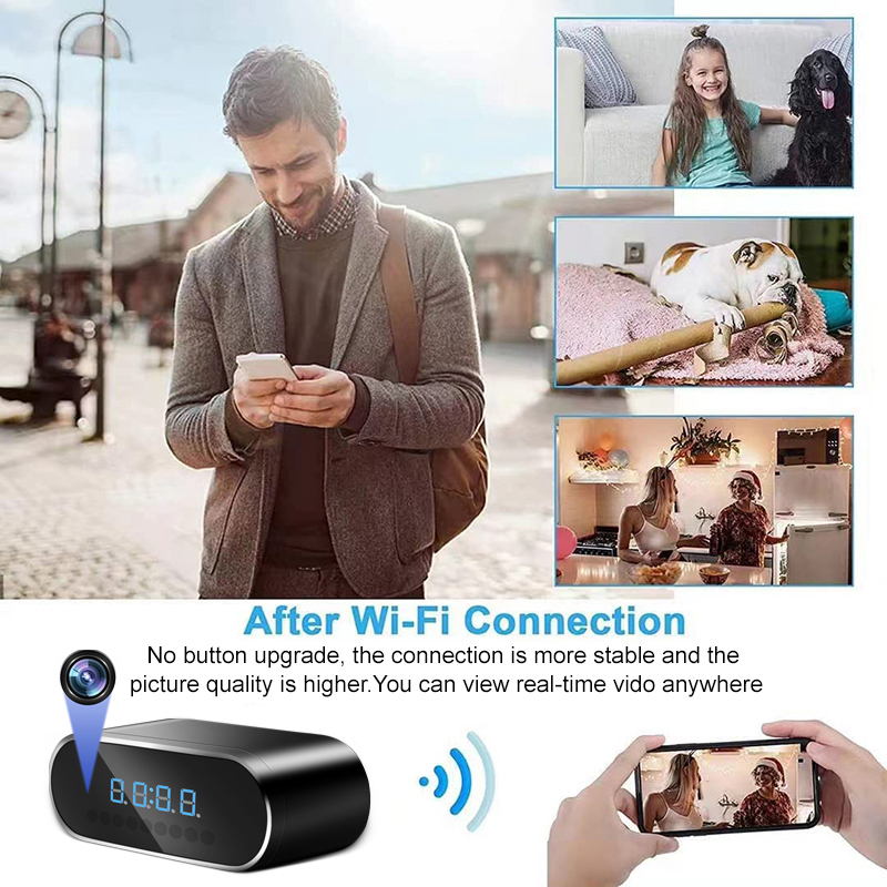 Aggiornamento 2500mAh 1080P Mi - Hidden Camera Clock recensione e prezzo