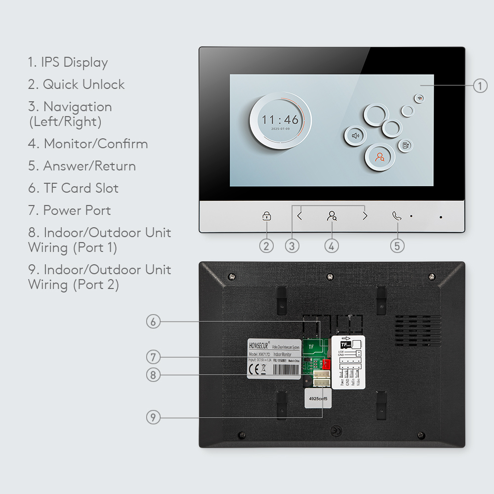 Monitor Interno WIFI Tuya Smar - Home Security Gate recensione e prezzo