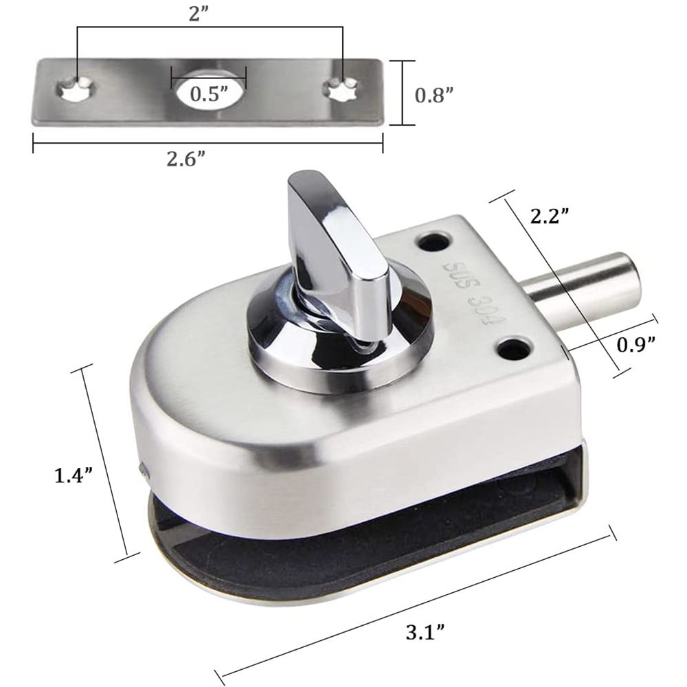 Serratura per Porta in Vetro S - Home Security Locks For Doors recensione e prezzo
