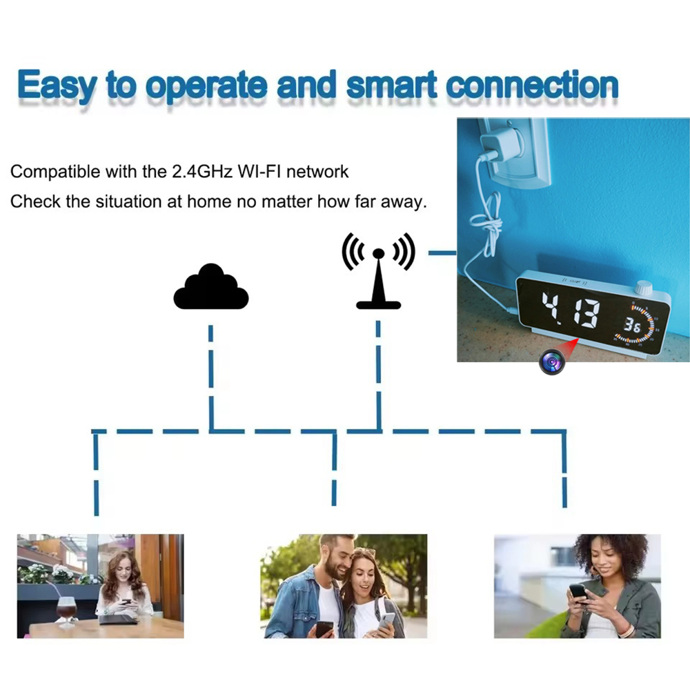 Telecamera Mini Orologio WiFi  - Hidden Camera Clock recensione e prezzo