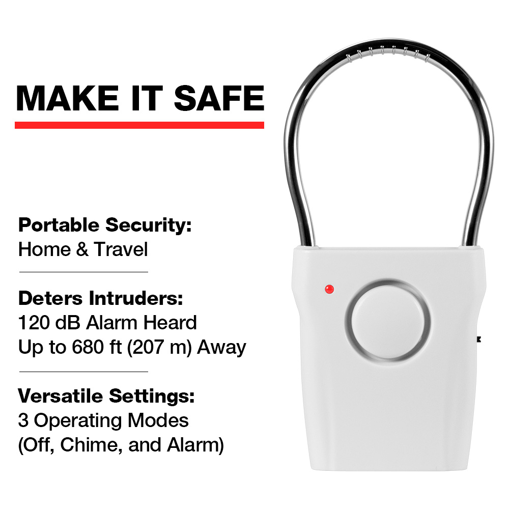 Allarme maniglia porta 120 dB  - Door Wedge Alarm recensione e prezzo