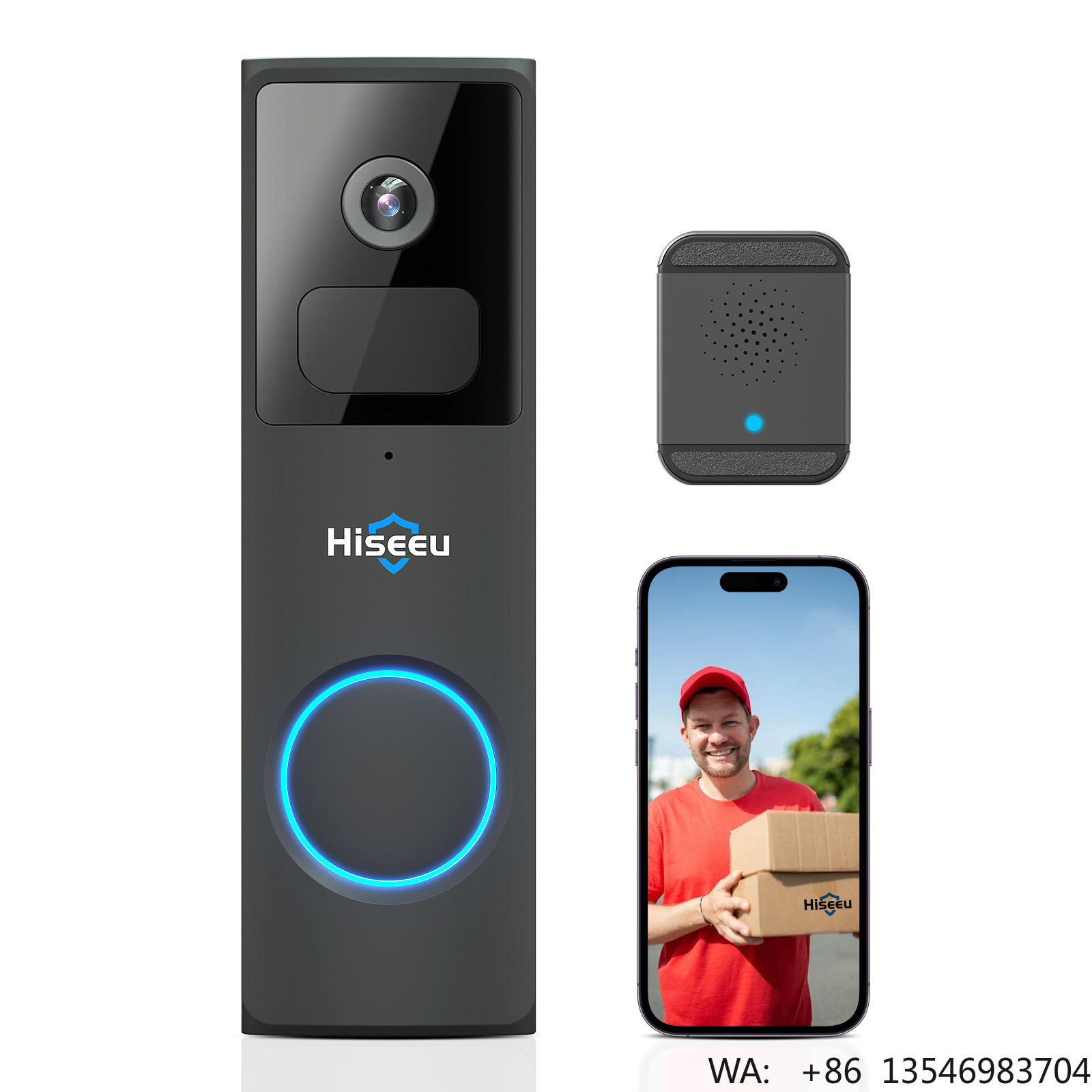 Hiseeu Videocitofono WiFi 1080 - Home Security Ring Camera recensione e prezzo