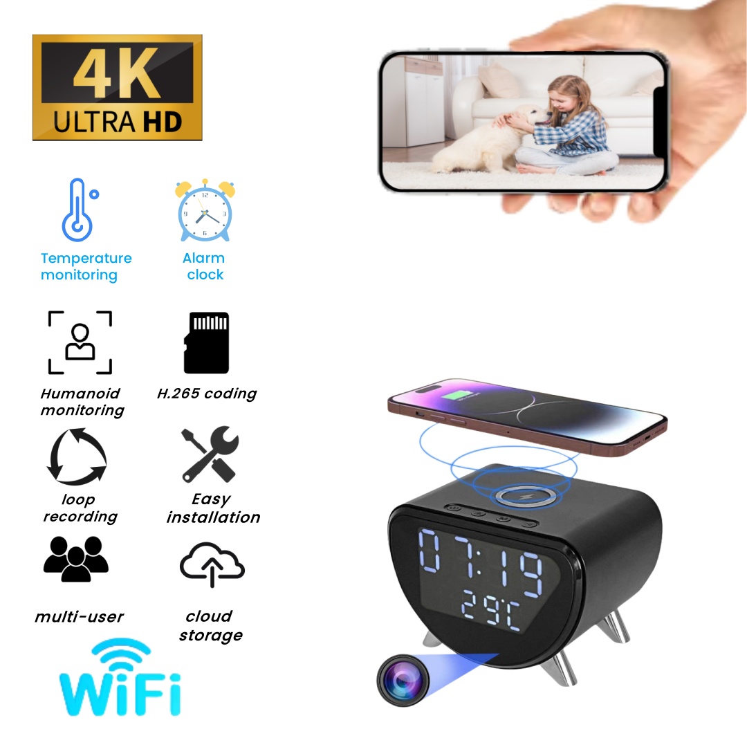Telecamera sveglia con ricaric - Hidden Camera Clock recensione e prezzo