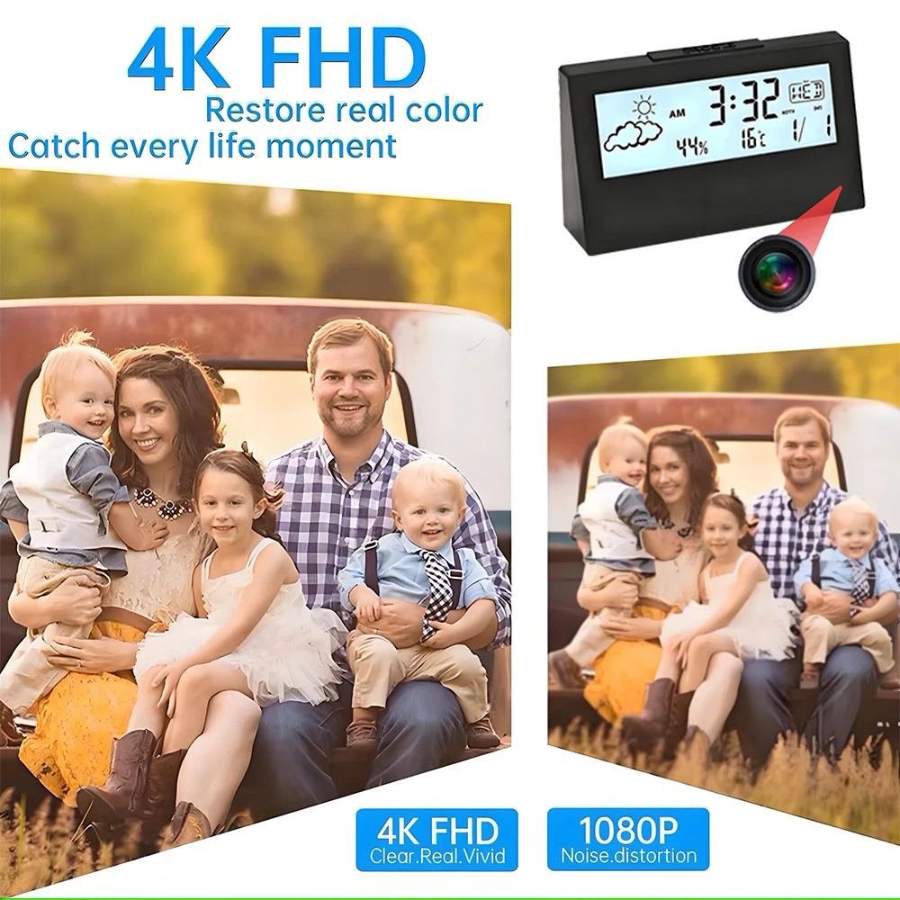 Telecamera Orologio WiFi 4K co - Hidden Camera Clock recensione e prezzo